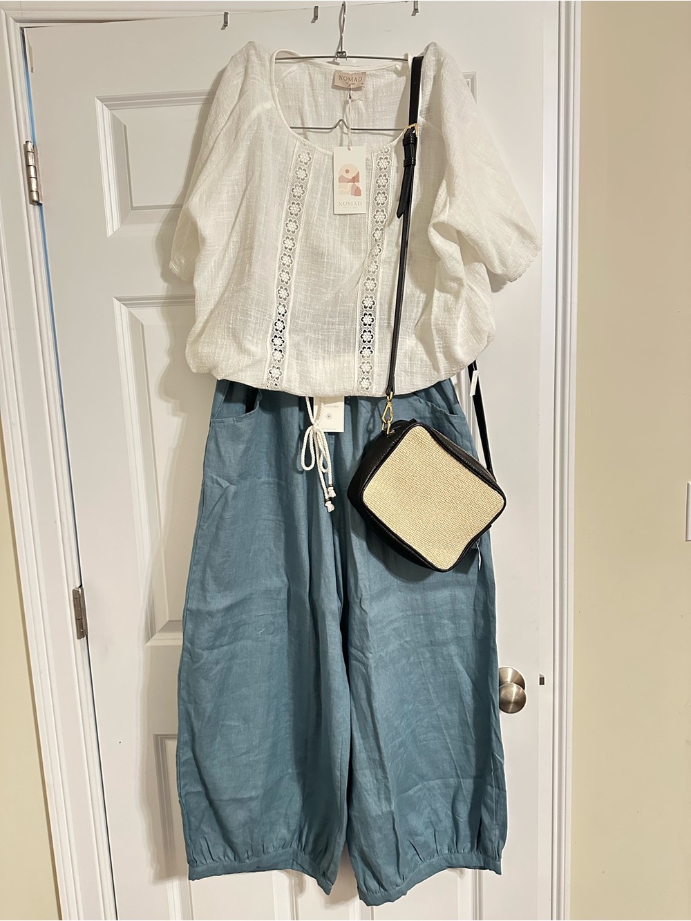 NWT NOMAD SADHU FRENCH LINEN PANTS - Picture 3 of 9